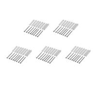 Reinscer 40 piezas M2.5 x 32 mm guitarra eléctrica Humbucker pick-up tornillo y - paso 0,4 mm - plata