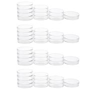 Reinscer 40 placas de estériles con placa Lids para Lab levadura bacteriana, 55 mm x 15 mm
