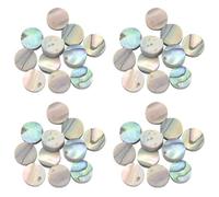 Reinscer 48 piezas Nueva Zelanda abulón Luthier Dots Inlay 6 mm traste Marcadores laterales