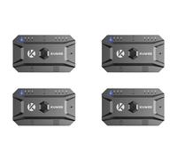 Reinscer 4X Bluetooth Hub USB 5.0 Convertidor Teclado y Ratón con Cable para Adaptador Hub Inalámbrico Soporta 8 Dispositivos para Tabletas, Portátiles y Dispositivos Móviles