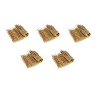 Reinscer 5 paneles de techo de paja para manualidades, paja de palma, paneles decorativos para techo de paja