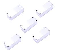 Reinscer 5 piezas aluminio Stomp Box Efectos 1590A estilo pedal carcasa para guitarra