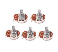 Reinscer 5 unidades A250K de ángulo de barra corta Potenciómetro Audio Tone Switch Accesorios para guitarra de control
