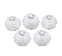 Reinscer 5Pcs 4 Pulgadas 10Cm Linterna de Papel Redonda para CumpleañOs Boda Fiesta DecoracióN Regalo DIY Creavtive ()