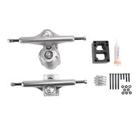 Reinscer 6,25 Surf Skate Truck Aleación de Aluminio País Surfskate Tabla Camión Suministro parcial Soporte de resorte giratorio, Plata