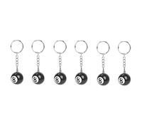 Reinscer 6 bolas de billar para llaves con forma de bola, 8 unidades