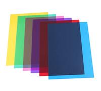 Reinscer 6 paquetes de láminas de gel de color transparente, resistentes al para lámparas, filtros de color (30 x 21 cm)
