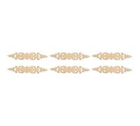 Reinscer 6 unidades de 33 cm x 6 cm pegatinas talladas rayas esquina apliques muebles de madera figuras