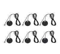 Reinscer 6 x base de micrófono inalámbrico base magnética antena 3 metros Rg174 cable BNC antena externa