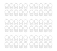 Reinscer 60 piezas botón silicona anillo chupete titular maniquí adaptador Loeschen