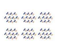 Reinscer 60 tapones de silicona de seguridad para los oídos, con cordón, reducción de ruido para dormir en casa, color azul y naranja