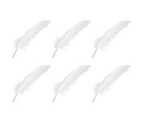 Reinscer 600 piezas plumas blancas ganso para sombrero 15-22 cm