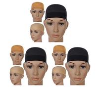 Reinscer 6X Deluxe peluca gorra redecilla para tejer peluca de pelo redes, elástica, tamaño libre (negro)