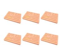 Reinscer 6X Modelo Y Traumática Costura Almohadilla de Entrenamiento de Silicona para Herida Almohadilla de Costura Reutilizable Silicona Alfombrilla de Ejercicio
