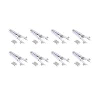 Reinscer 8X 6825 Rampas de resorte herramienta estándar para quitar la barra de resorte, relojes, barra, pulsera, alicates para correa de reloj, herramientas de punta, plata, Plata