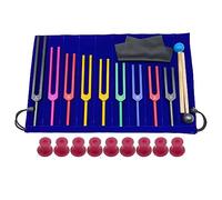 Reinscer 9 diapasones de aleación de aluminio para terapia vocal, color rosa