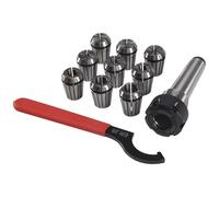 Reinscer 9 pinzas Er25, 1 pieza Mt3 Er25, portabrocas de morse, soporte para fresado CNC, herramienta de torneado
