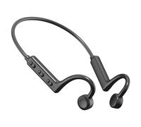 Reinscer Auriculares Bluetooth de conducción ósea, auriculares inalámbricos para el cuello, funciona con teléfonos inteligentes, auriculares musicales.