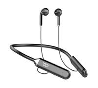 Reinscer Auriculares de cuello estéreo, cancelación de ruido estéreo, auriculares deportivos universales, micrófono, inalámbrico, Bluetooth, duradero