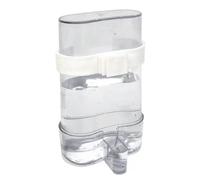 Reinscer Bebedero para pájaros para cacatúas, periquitos, bebedero para pájaros, para colgar, transparente, 1 unidad