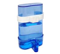 Reinscer Bebedero para pájaros para cacatúas, periquitos, comedero para pájaros, para colgar, color azul, 1 unidad