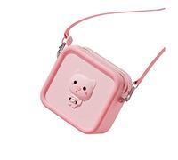 Reinscer Bolsa de almacenamiento para cámara infantil Satchel Cartoon Body Bag Fashion Coin Purse para Toddler Mini Camera Bag, B, como en la imagen, Schweinchen