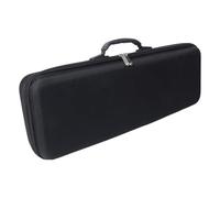 Reinscer Bolsa de almacenamiento resistente a los golpes para cañas de pescar, caja de engranajes rígidos, maleta, accesorios para recipiente de pesca, herramientas, Negro