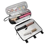Reinscer Bolsa de viaje para herramientas para el cabello, organizador de herramientas para el cabello, bolsa de almacenamiento para planchas de pelo, plancha de pelo, accesorios para rizadores