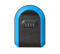 Reinscer Caja fuerte para llaves, resistente a la intemperie, combinación de 4 dígitos, para exteriores, caja de almacenamiento de seguridad para llaves, caja de llaves para montaje en pared, fácil
