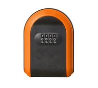 Reinscer Caja fuerte para llaves, resistente a la intemperie, combinación de números de 4 dígitos para exteriores, caja de almacenamiento de seguridad para llaves, caja de llaves para montaje en