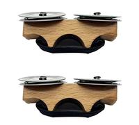 Reinscer Campanas de dedo de madera, accesorios de percusión para cajón, djembe, tambor