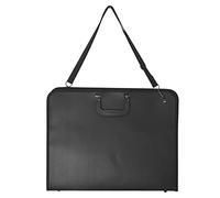 Reinscer Cartera de arte con cremallera, bolsa de transporte para carteles, bolsa de transporte para carpetas para guardar arte, Negro