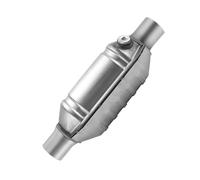 Reinscer Catalizador universal con entrada/salida, con conector O2 y escudo 53004 Catalizador de coche de acero inoxidable