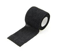 Reinscer Cinta elástica autoadhesiva para rodilleras, dedos, tobillos, palmas, hombros, 5 cm x 4,5 m, color negro