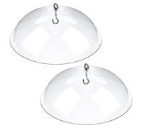 Reinscer Cubierta protectora de 2 piezas, cubierta de lluvia para colgar comederos de pájaros para el jardín