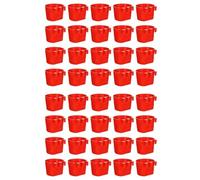 Reinscer Dispensador de alimentos para jaulas, 40 unidades, de plástico, para jaulas, comederos de de plástico