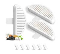 Reinscer Filtro de fuente para gatos, pack de 3 filtros de repuesto y 6 esponjas de filtro de repuesto para 67 onzas/2 litros de piezas automáticas para fuentes de mascotas