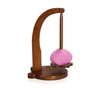 Reinscer HanaWood Soporte de hilo de madera para tejer y hacer ganchillo, regalo para los amantes del punto