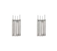 Reinscer Herramienta de reparación de relojes de 8 piezas, 0,7 mm, 0,8 mm, 0,9 mm, 1,0 mm, correa, perforadora de acero, extractor de pasadores de eslabones, plata