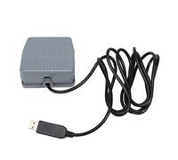 Reinscer Interruptor de pie USB, pedal de teclado para ordenador HID-PC, interruptor de acción USB, funciones de botón de control, ratón y juego de PC