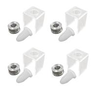 Reinscer Juego de 12 piezas DIY 12,1 mm simple lápiz labial tubo de relleno Birdmouth molde de silicona anillo de aluminio único agujero soporte casero lápiz labial herramienta simple juego