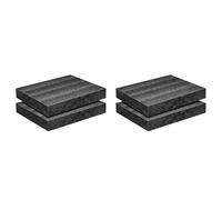 Reinscer Juego de 4 placas de espuma de poliuretano, 16 x 12 x 2 inserciones de espuma para maletas, almohadillas de espuma para guardar cajas de herramientas y cámaras