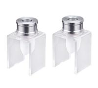 Reinscer Juego de 6 piezas DIY 12,1 mm simple lápiz labial tubo de relleno Birdmouth molde de silicona anillo de aluminio soporte de un solo agujero