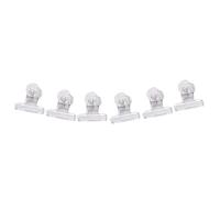 Reinscer Juego de 6 pinzas para uñas Rusian C curvas, multiherramienta, acrílico, pinchers transparentes