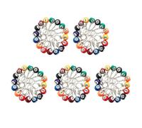Reinscer Juego de llaves de billar coloridas, 80 unidades, accesorios para de billar