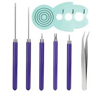Reinscer Juego de piezas de herramientas para quilling, 5 piezas de herramientas de flores de papel, piezas de herramientas de corte quilling para enrollar flores de papel, manualidades, hágalo usted