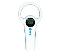 Reinscer Lector de chip animal 134,2/125 kHz, doble frecuencia, almacena 800 datos, pantalla a color para gatos, perros y animales de granja