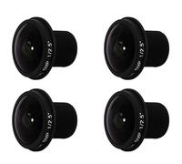 Reinscer Lente CCTV HD Fisheye 5MP 1.8mm M12x0.5 1/2.5 F2.0 180° para videovigilancia lentes CCTV