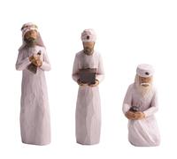 Reinscer Los Reyes Magos, Sigue una Estrella para Encontrar la Luz del Mundo, Conjunto de Figuras Caminando, InclináNdose y ArrodilláNdose