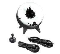 Reinscer Luz de ritmo musical de pastilla líquida magnética, adorno de escritorio visualizado, decoración del hogar, altavoz de sonido, luz de sonido negro